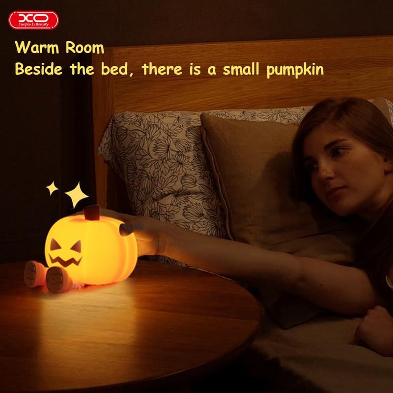 😴 Last Day 50% OFF✨-🎃Ultimate Pumpkin Night Light for a Cozy Halloween Glow All Night Long ✨