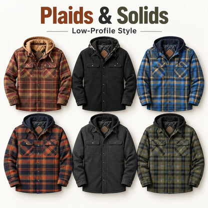 🔥❄️Mountain-Tested Warmth | Concealed Carry Hooded Flannel💥🔫