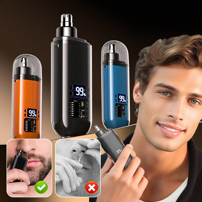 ⏰Last day Promotion 🔥-✨ Smart Electric Nose Hair Trimmer for Painless, Easy & Waterproof Grooming 🎁
