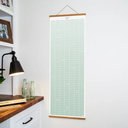 🗓️🏡 2027 Cozy Pecan Print Wall Calendar – 12-Month Vertical Planner