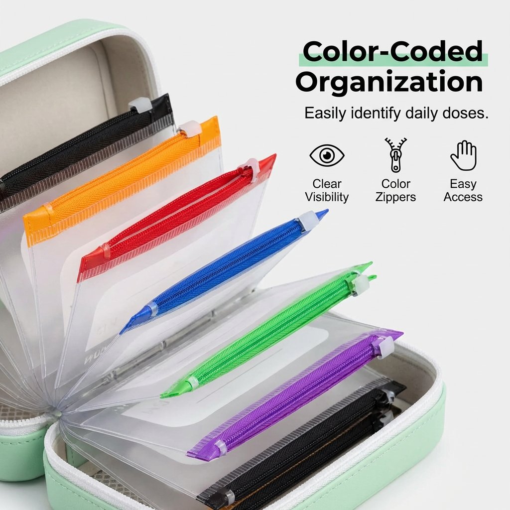 💊💧 A8 Waterproof Pill Pouch Set – 7–14 Day Storage, Crush-Resistant & Travel-Friendly ✨🧳
