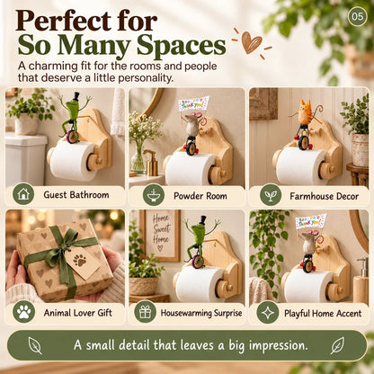 🐸 Creative Animal Toilet Paper Holder
