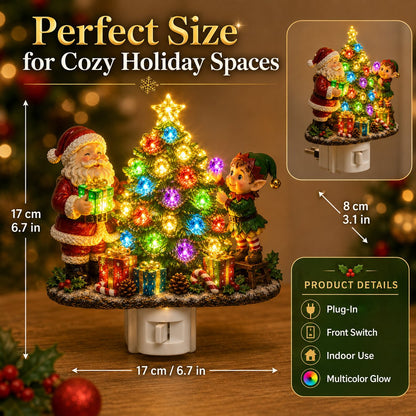 ⏰Last day Promotion 🔥-🎄 Jeweled Christmas Tree Night Light Adds Cozy Holiday Sparkle ✨