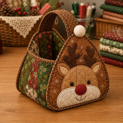 💯⏳  50% OFF – 🎄DIY Christmas Character Quilted Basket Kit🎁✨