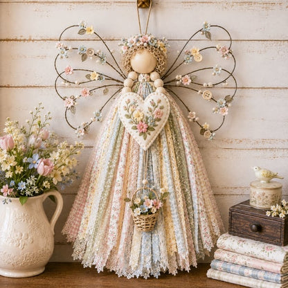 ⏰Last day Promotion 🔥-✨ DIY Angel Fabric Hanging Kit for Peaceful Crafting & Beautiful Home Decor 🪽