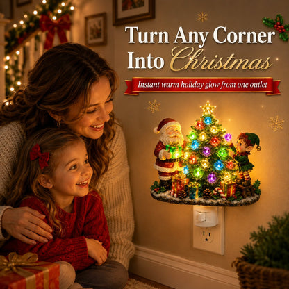 ⏰Last day Promotion 🔥-🎄 Jeweled Christmas Tree Night Light Adds Cozy Holiday Sparkle ✨