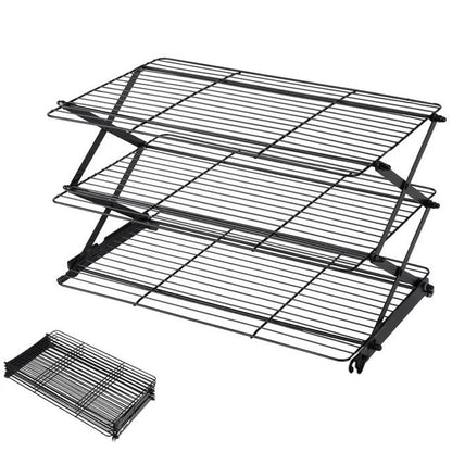 ⏰Last day Promotion 🔥-✨ Foldable Cooling Rack Makes Baking Easier and Kitchens Tidier 🍪
