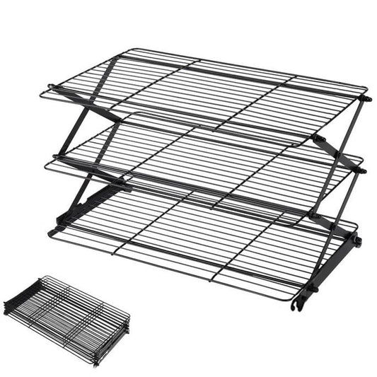 ⏰Last day Promotion 🔥-✨ Foldable Cooling Rack Makes Baking Easier and Kitchens Tidier 🍪