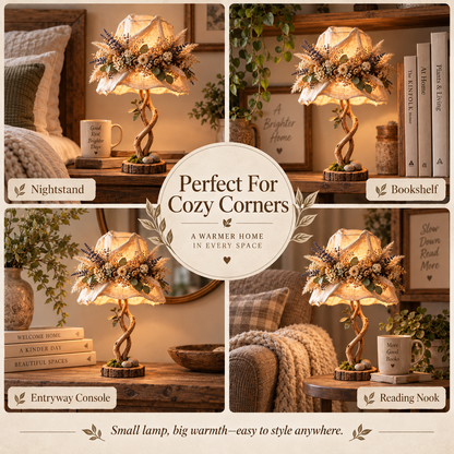 🔥 Last Day 50% OFF✨-Botanical Woodland Table Lamp 🌿