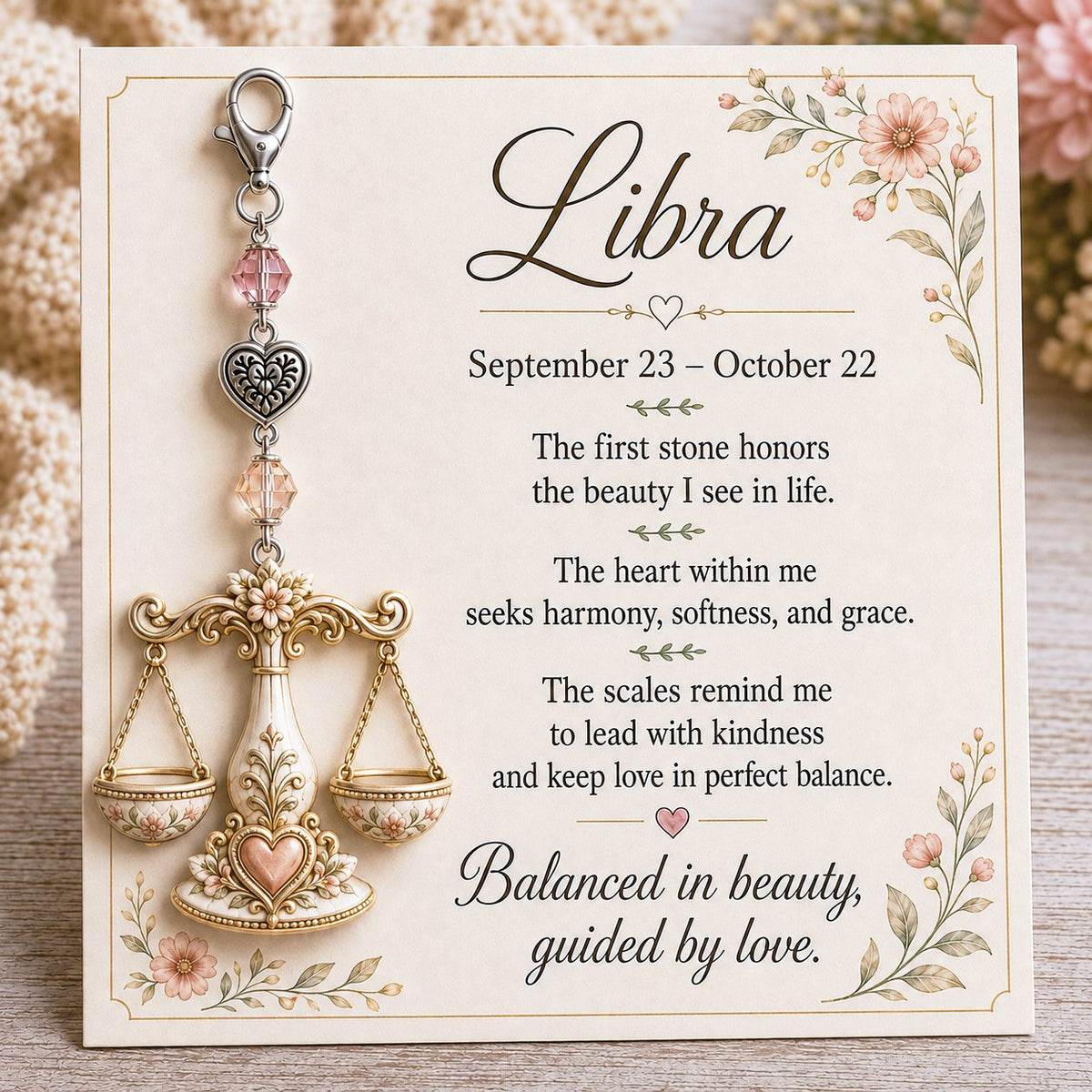 ⏰Holiday Celebration 50% OFF🔥 -✨ Personalized Zodiac Birthstone Keychains & Cards  ♈💎