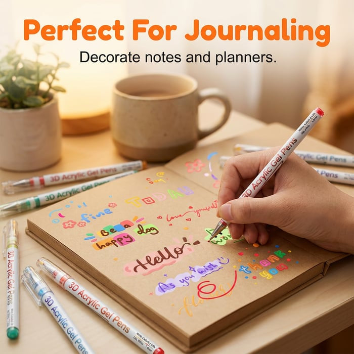 ⏰Last day Promotion 🔥-🌈 Color, Create & Enjoy with This Magical Multi-Color Gel Pen Set 🎨