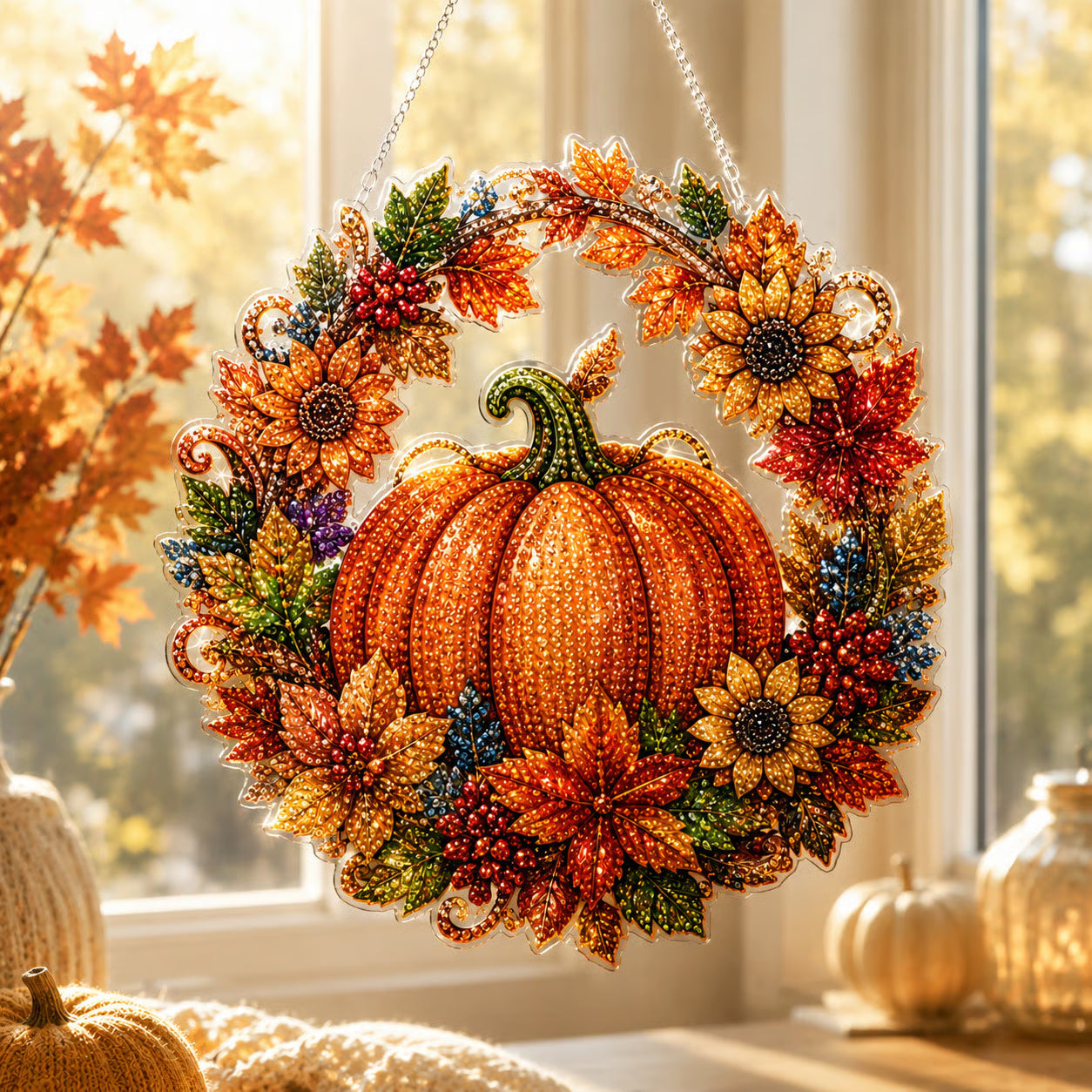 🧙‍♀️🎃Halloween Witch Friendship Diamond Art Window Suncatcher