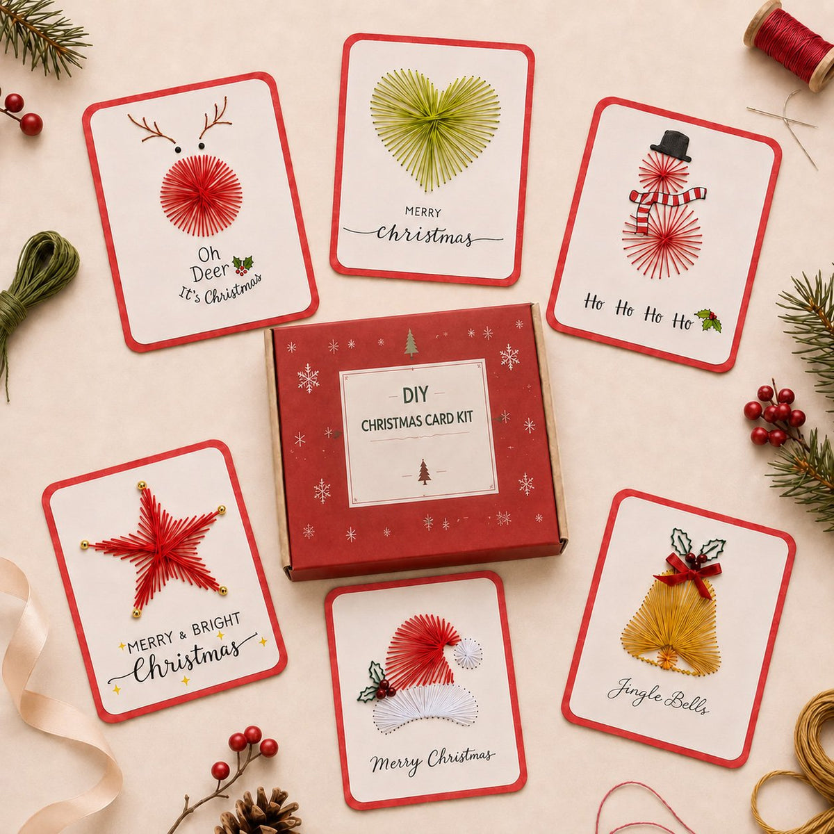 🎁Last Day 50% OFF - Merry & Bright Christmas DIY Kit (6 pcs)