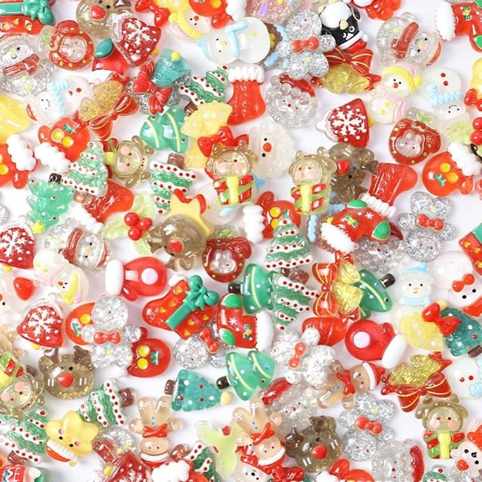 ⏰Last day Promotion 🔥-🎅 Glowing Resin Christmas Decorative Bags Perfect for Festive Holiday Displays ✨