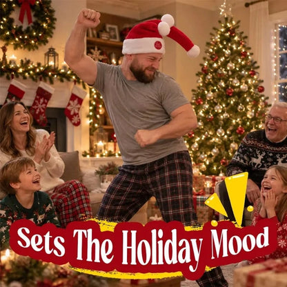 🎄Last day Promotion 🔥-🎅Animated Naughty Santa Hat for Funny Christmas Party Fun & Holiday Laughs 😂