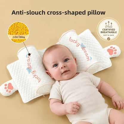 👶 Baby Comfort Support Pillow – Soft Ergonomic Head & Body Cushion for Babies
