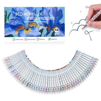 ⏰Last day Promotion 🔥-🌈 Color, Create & Enjoy with This Magical Multi-Color Gel Pen Set 🎨