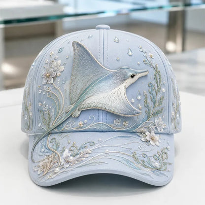 🔥Last Day 50% OFF-🌊 3D Ocean Creatures Embroidery Cap