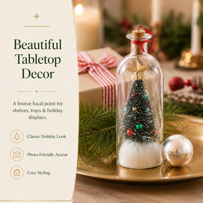 🔥LAST DAY 49% OFF – 🎅🎄Christmas Sale -Recordable Christmas Tree Message In A Bottle