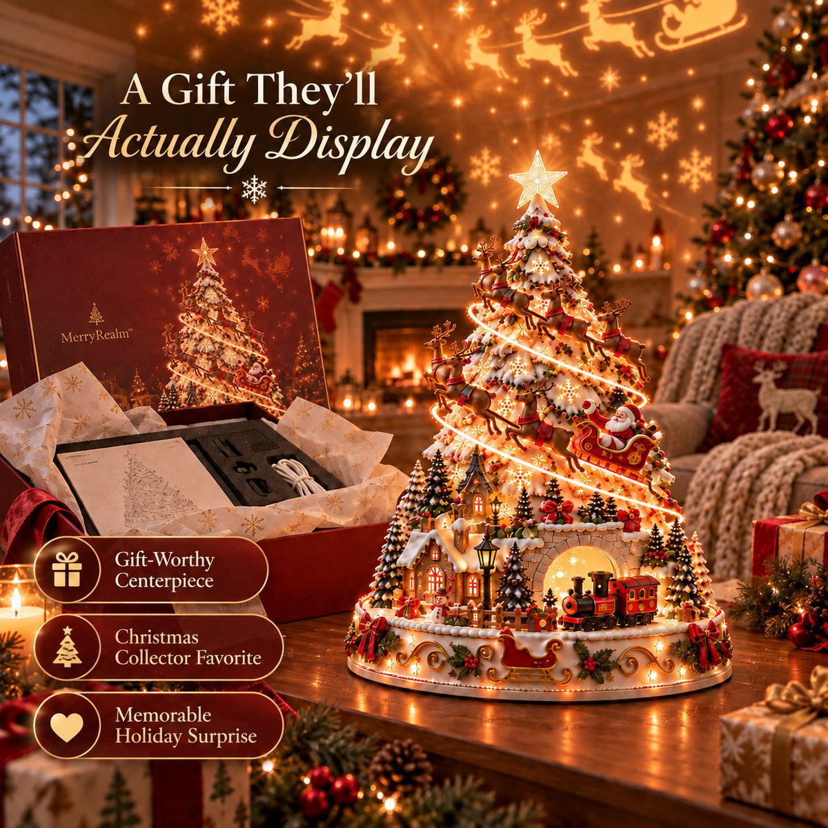 🎄Christmas Village Lightscape Tree-🤩50% OFF
