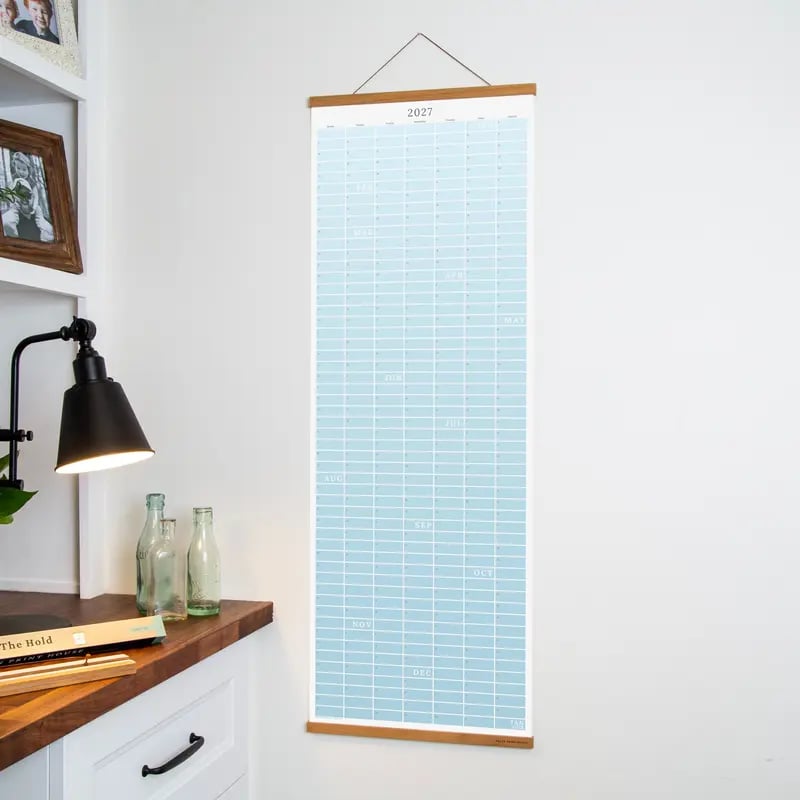🗓️🏡 2027 Cozy Pecan Print Wall Calendar – 12-Month Vertical Planner