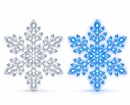 ⏳Last day Promotion 🔥-❄️LED Snowflake Wall Lights with 3D Glow & Remote Control for Magical Christmas Decor ✨