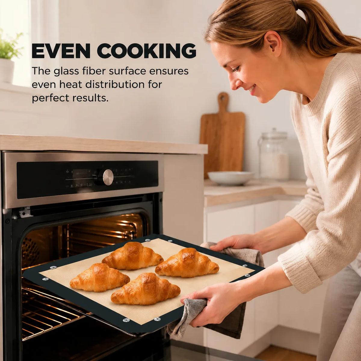 🍗 Last day Promotion ✨-Bake Mess-Free with This Clever Snap-On Silicone Mat! ✨