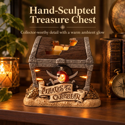 🌊Last day Promotion 🔥- 🏴‍☠️Glowing Pirate Treasure Chest Ceramic Decor 💎