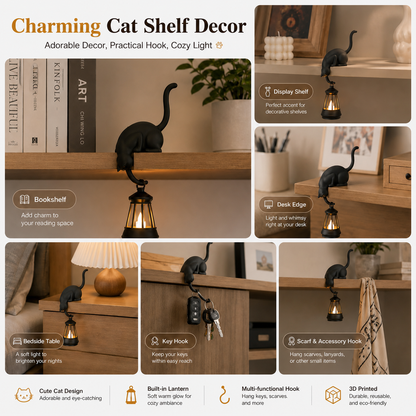 🔥Last day Promotion -✨ Cute Cat Hook Shelf Decor 🏠💡