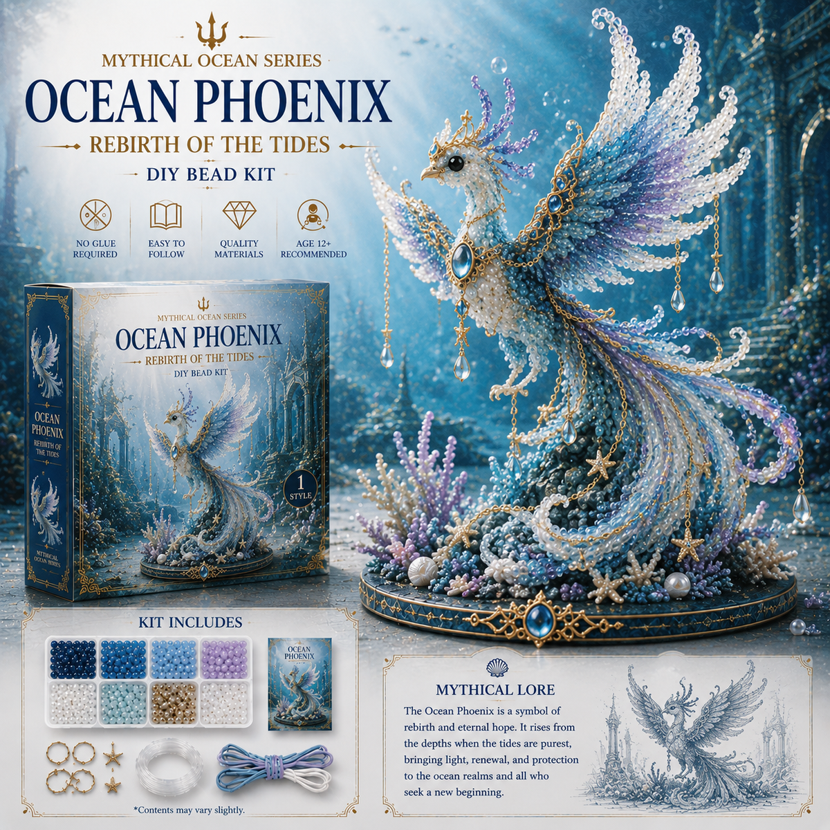 ⏰Last day Promotion 🔥-🌊 Mythical Ocean DIY Bead Kit