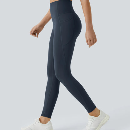 ⏰Last day Promotion 🔥-🔥 High-Waisted Tummy Control Leggings with Pockets for a Sculpted Look ✨
