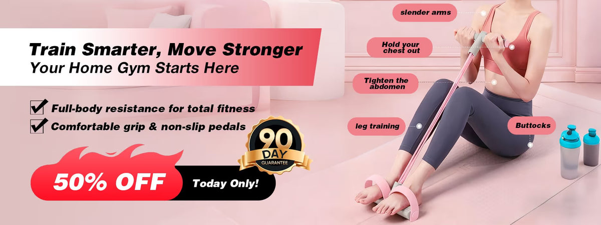 ⏰Last day Promotion 🔥-🏋️Professional Low-Impact High-Elasticity Pedal Resistance Band🧘