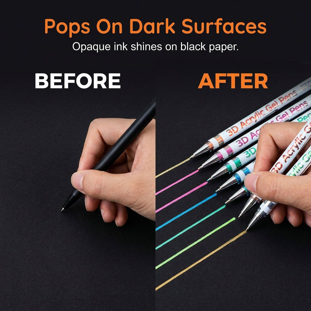 ⏰Last day Promotion 🔥-🌈 Color, Create & Enjoy with This Magical Multi-Color Gel Pen Set 🎨