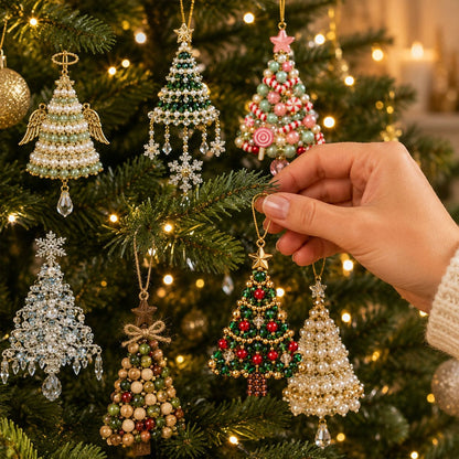 🔥 Last Day 50% OFF✨-🎄 DIY Christmas Tree Beaded Ornament Kit for Fun Holiday Crafting  ✨
