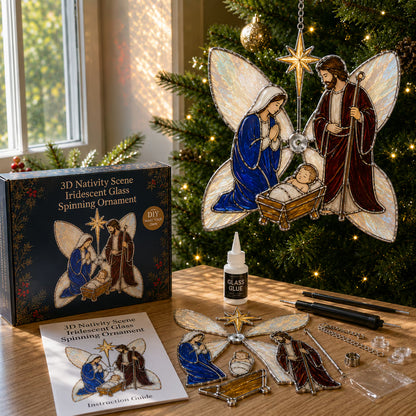 ⏳ Last Day 50% OFF –✝️Beginner-Friendly 3D Christian & Christmas Suncatcher DIY Kit 🎄