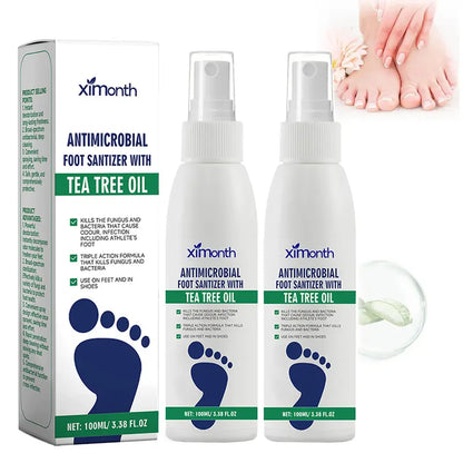 Spray Assainissant Anti-Odeurs & Anti-Fongique aux Huiles Essentielles d'Arbre à Thé (100ml)
