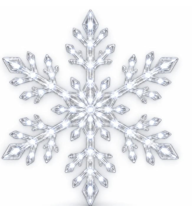⏳Last day Promotion 🔥-❄️LED Snowflake Wall Lights with 3D Glow & Remote Control for Magical Christmas Decor ✨