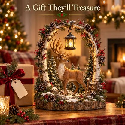 🦌Last day Promotion 🔥-🏮Glowing Woodland Reindeer Lantern for Christmas 🎄