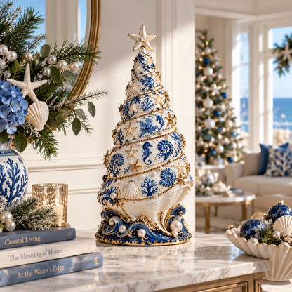 🌊 Holiday Celebration 50% OFF ✨-🐚Ocean-Inspired Christmas Tree Projection Lamp✨