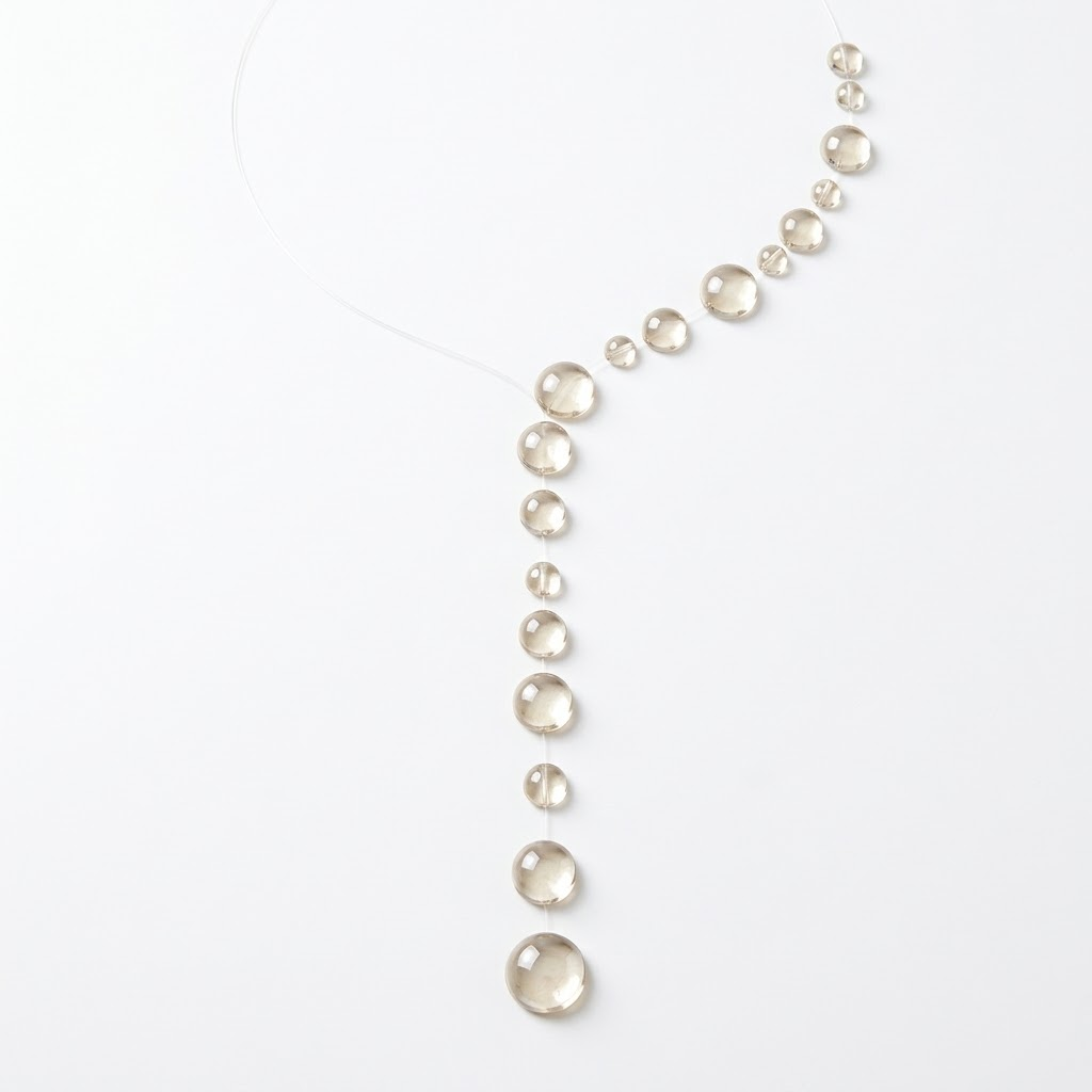 Asymmetric Dewdrop Necklace