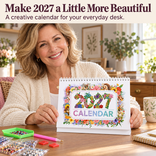 2027 Vintage Theme Diamond Calendar Set