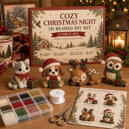 🔥Last Day 60% OFF -🎄Christmas Beaded DIY Ornament Kit – ✨3D Handmade Holiday Decorations & Creative Craft Set