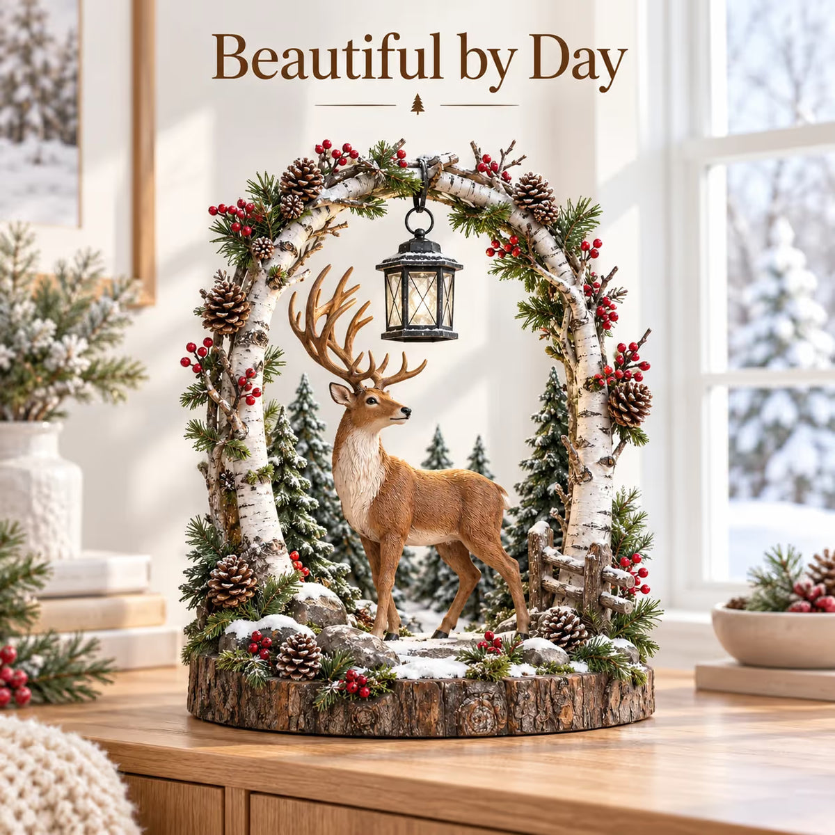 🦌Last day Promotion 🔥-🏮Glowing Woodland Reindeer Lantern for Christmas 🎄