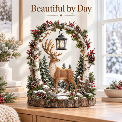 🦌Last day Promotion 🔥-🏮Glowing Woodland Reindeer Lantern for Christmas 🎄