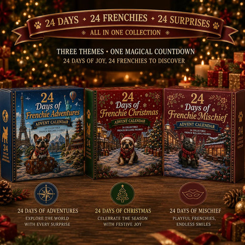 🎁 Last Day 50% OFF✨-🐶24-Day French Bulldog Advent Calendar with 24 Unique Characters & Daily Holiday Surprises 🎄