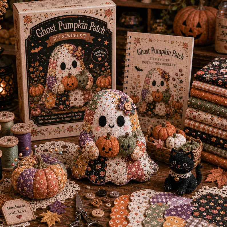 🔥52% Off Last Day - 👻 Little Ghost’s Cozy Halloween DIY Patchwork Kit