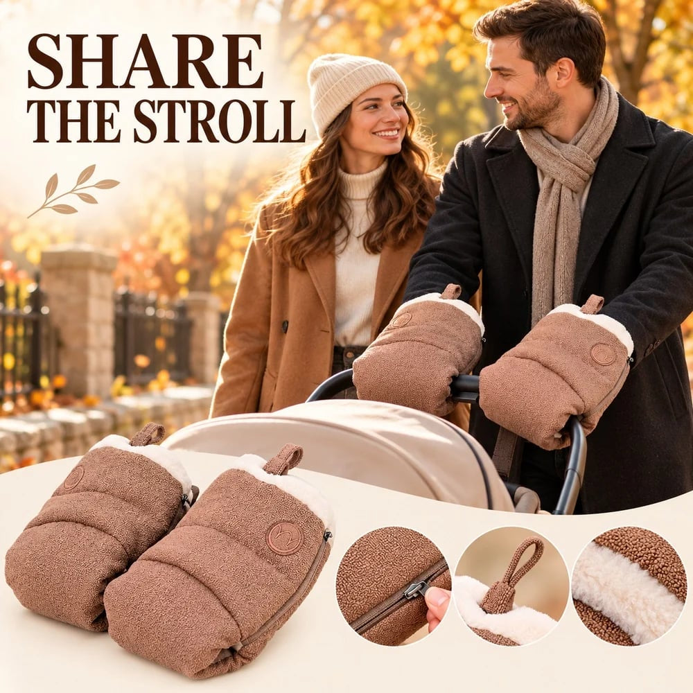 🧤 Last Day 50% OFF✨-❄️ Cozy Stroller Handlebar Mitts for Warm Winter Walks 👶