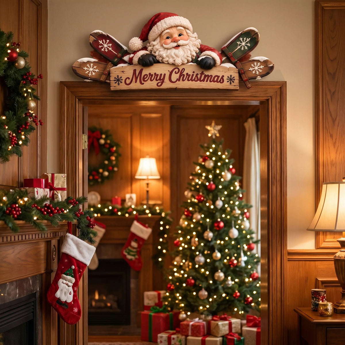 🔥 Holiday Celebration 50% OFF ✨-🏡 Cozy Christmas Above-Door Winter Sign ❄️