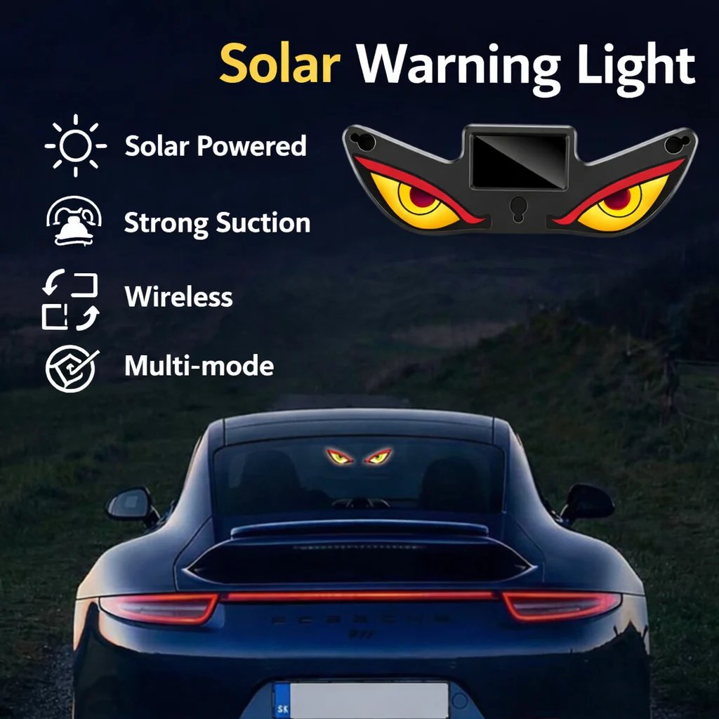 ⏰Last day Promotion -🔥Solar Demon Eye LED Car Window Light