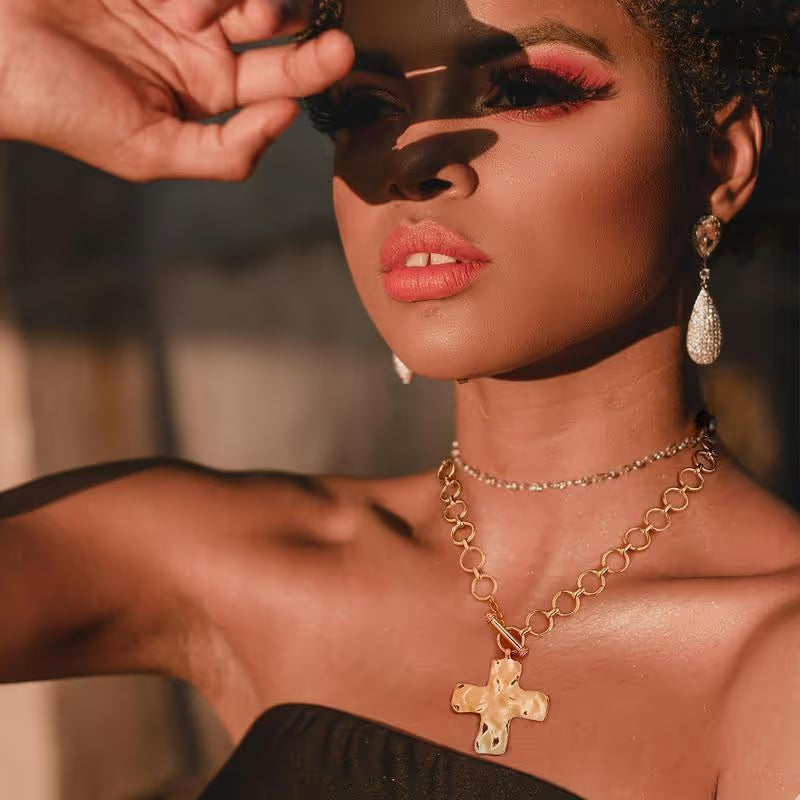 🔥 Holiday Celebration 50% OFF ✨-💖 Eternal Hammered Necklace – Timeless Beauty for Everyday Elegance ✨